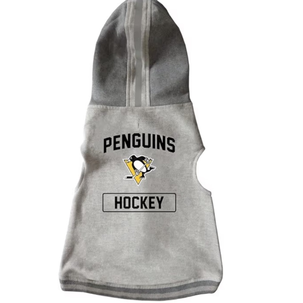 Pittsburgh penguins Hooded pet sweatshirt Little Earth  tea cup Dog NEW NHL